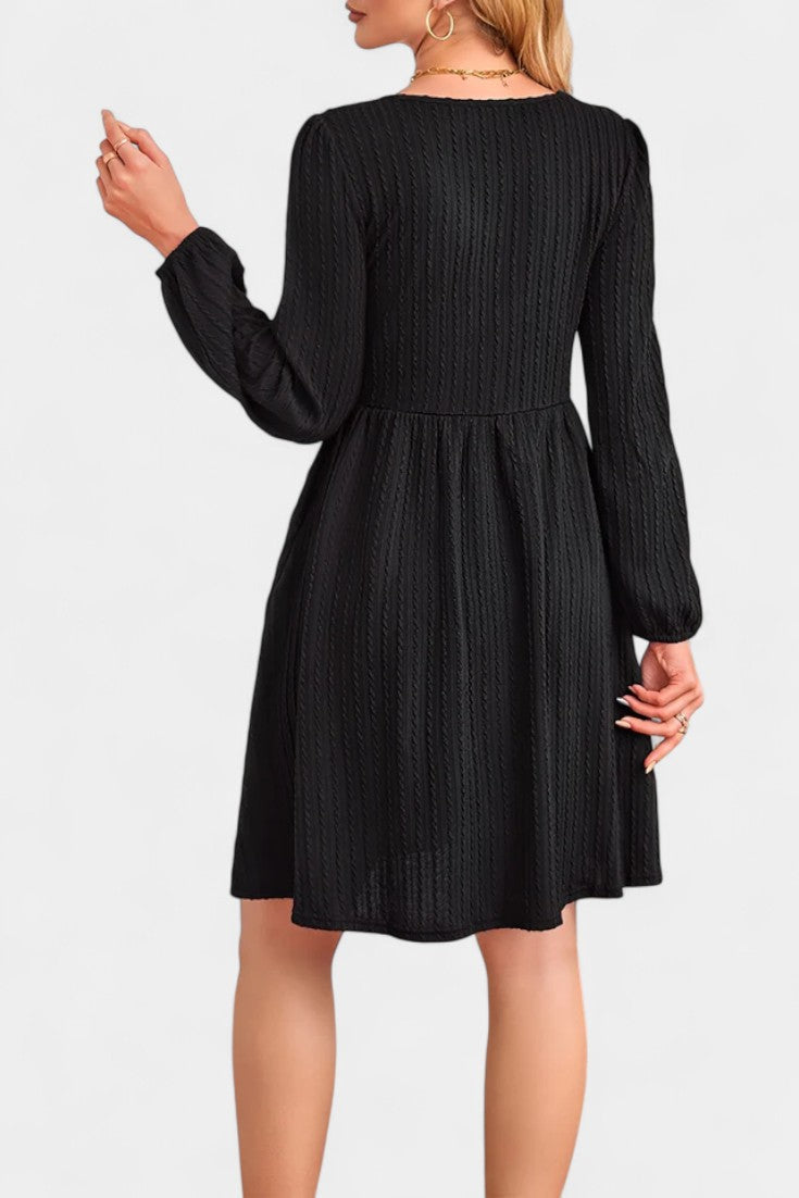 Elizabeth | Textured A-Line Dress