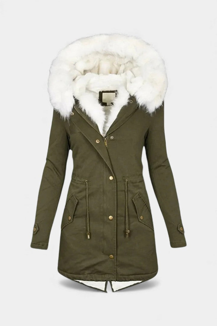 Pearl | Plush-Trimmed Hooded Winter Parka