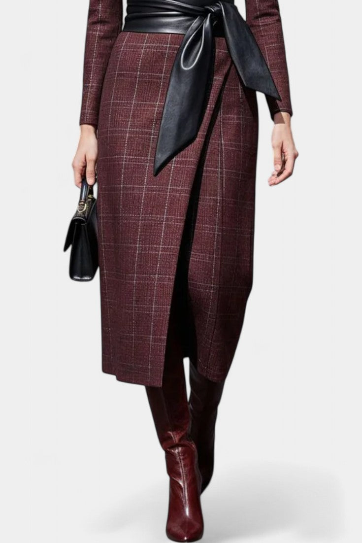 Anastasia | Tailored Wrap Skirt