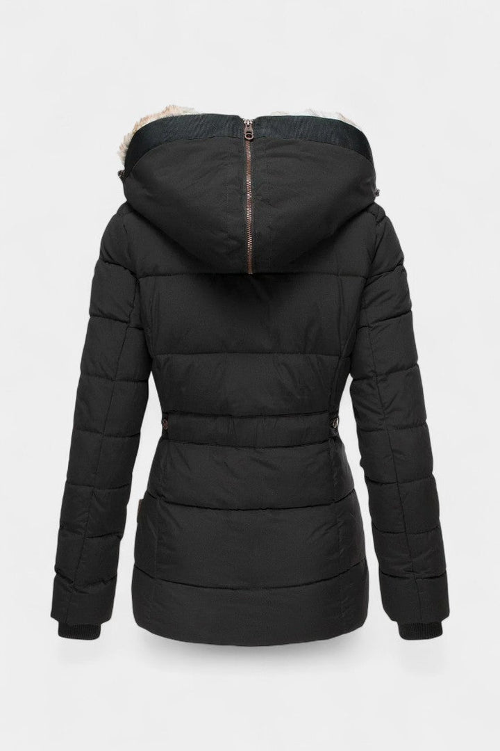 Adelia | Plush-Trimmed Hooded Winter Jacket