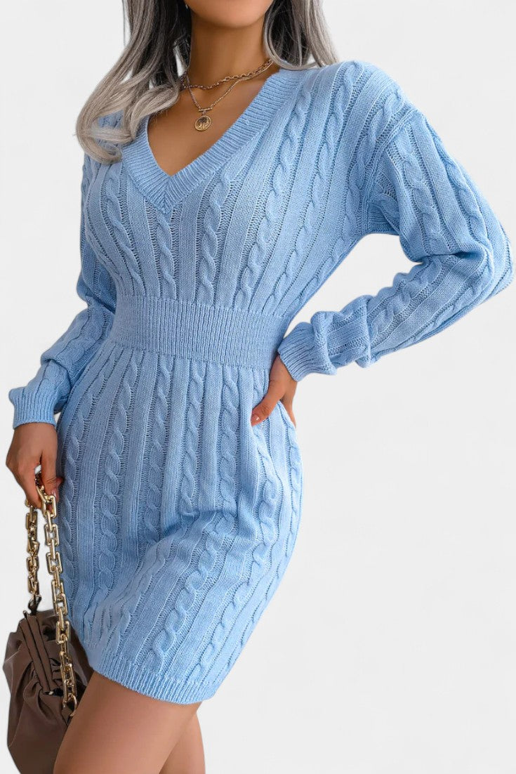 Felicity | Cable-Knit Mini Sweater Dress