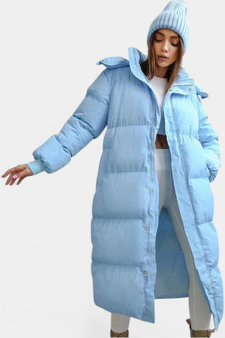 Margaret | Longline Hooded Puffer Coat