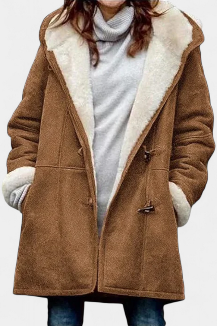 Naomi | Cozy Hooded Toggle Coat