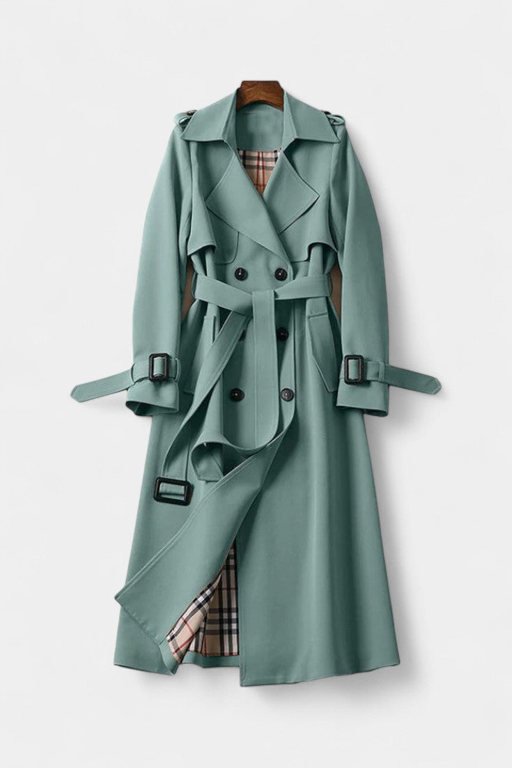 Lenora | Belted Double-Breasted Trench Coat