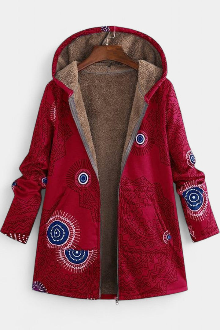 Mirabel | Cozy Hooded Patchwork Coat
