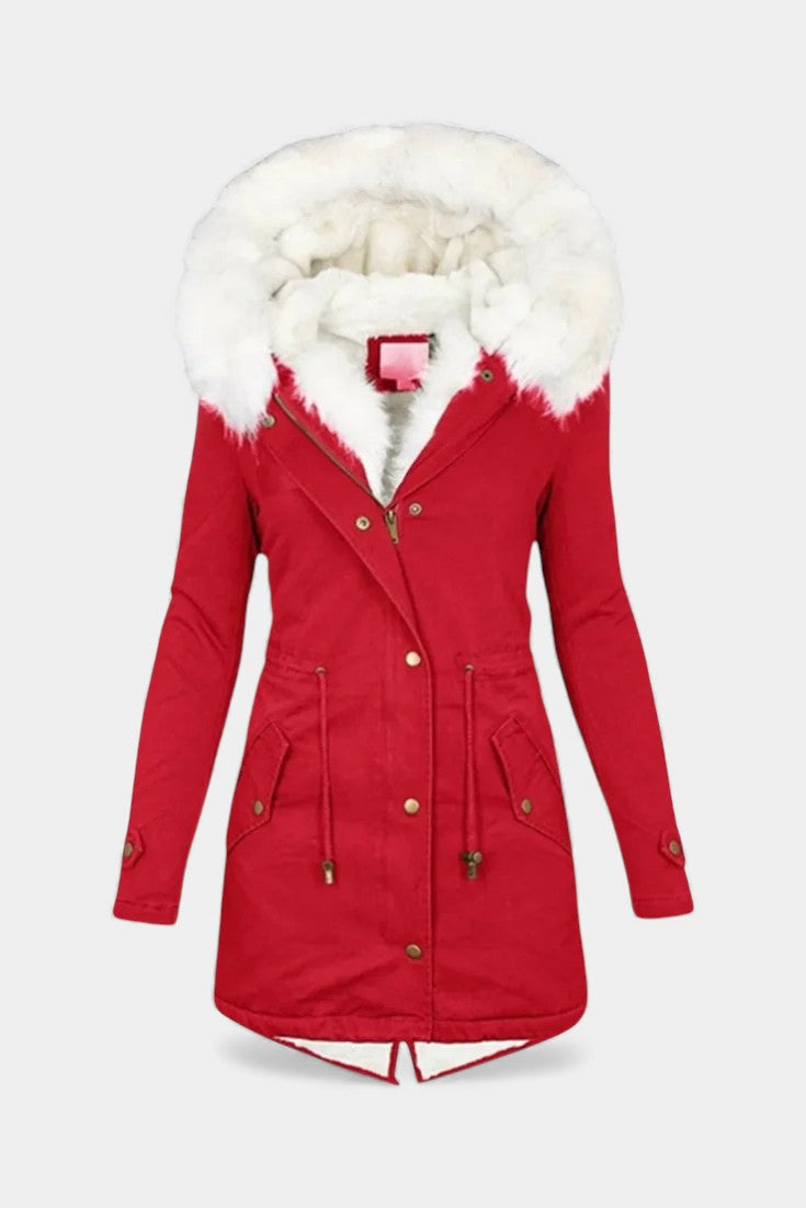 Pearl | Plush-Trimmed Hooded Winter Parka