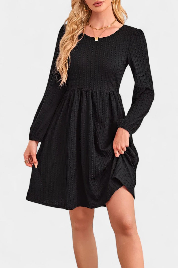 Elizabeth | Textured A-Line Dress