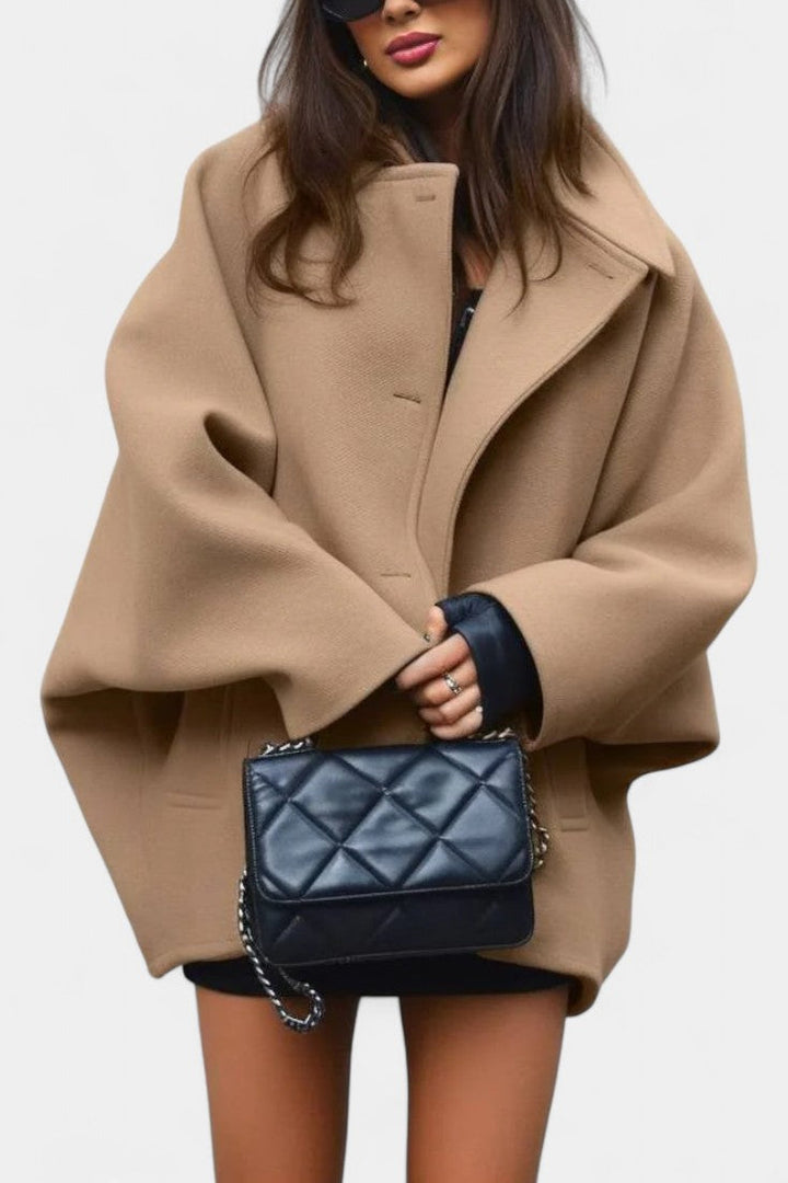Thora | Draped Batwing Coat
