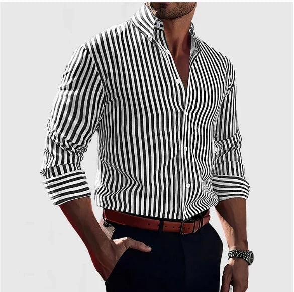 Emory | Classic Striped Button-Up Shirt