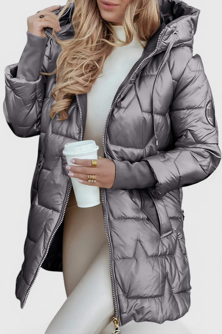 Selma | Hooded Longline Padded Jacket