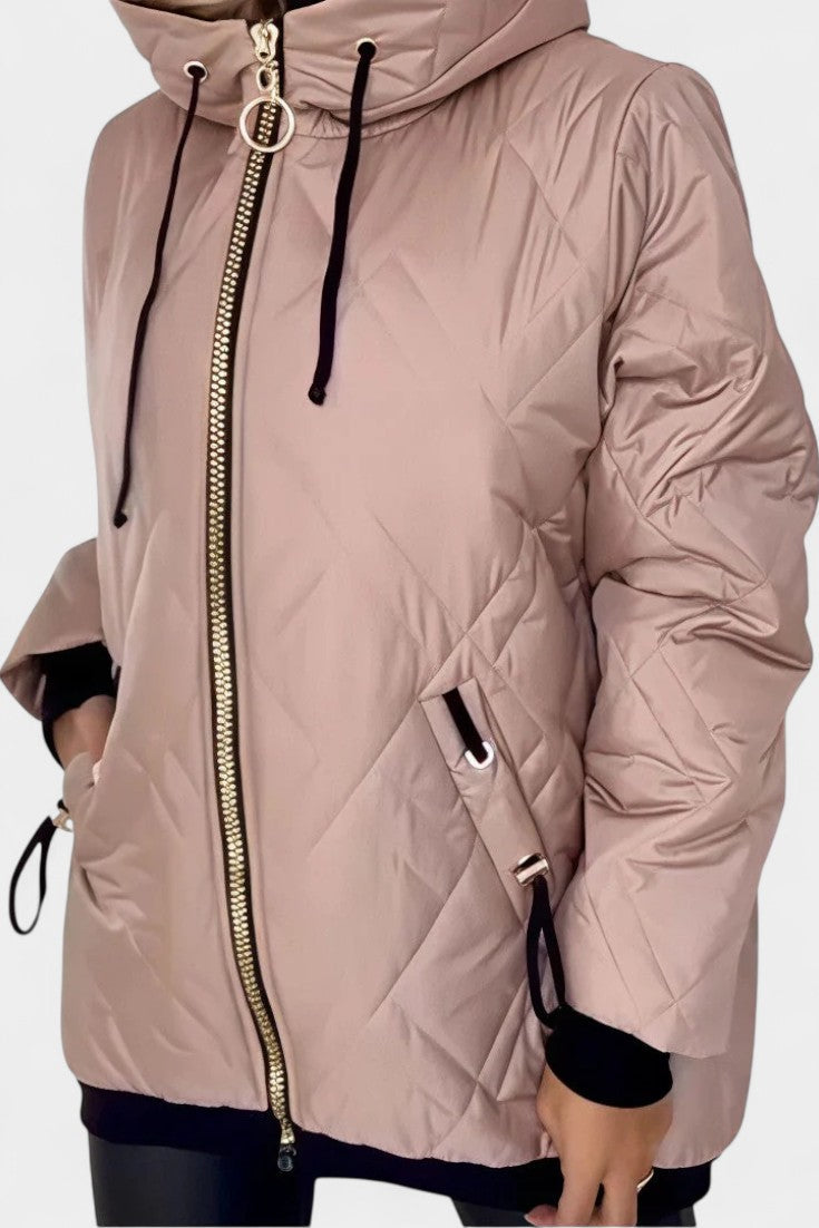 Francine | Long Hooded Quilted Parka