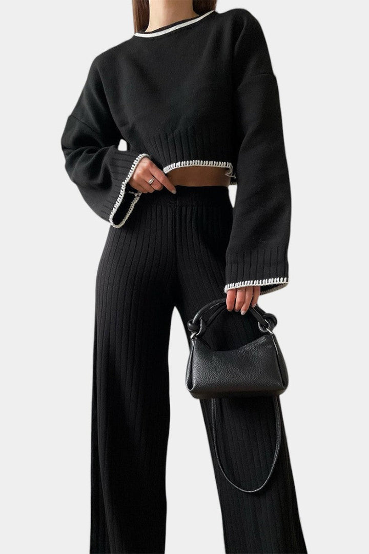 Cecile | Ribbed Lounge Two-Piece Set