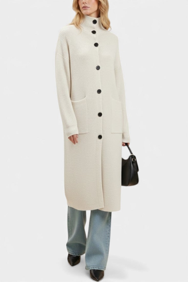 Francine | Longline Turtleneck Coat