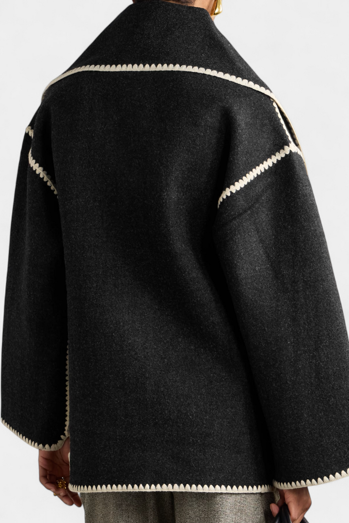 Marielle | Scarf-Collar Wrap Coat
