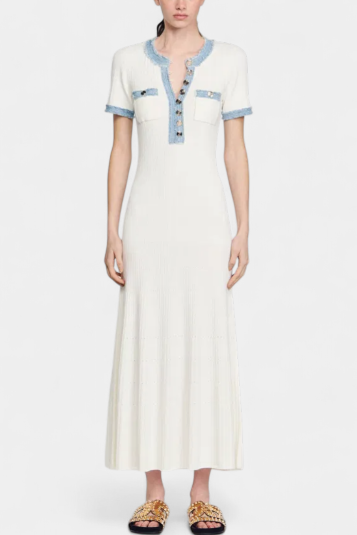 Estella | Refined Knit Midi Dress