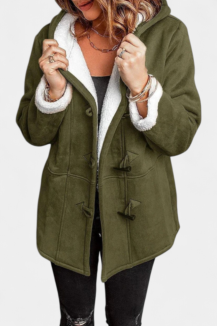 Naomi | Cozy Hooded Toggle Coat