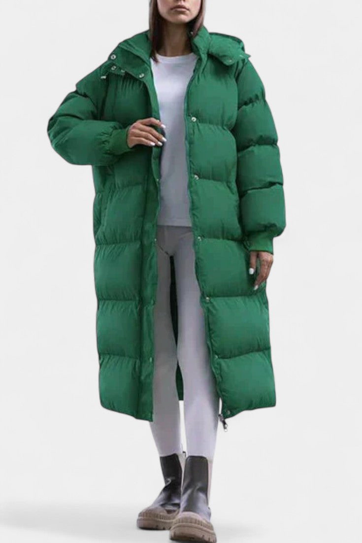 Margaret | Longline Hooded Puffer Coat