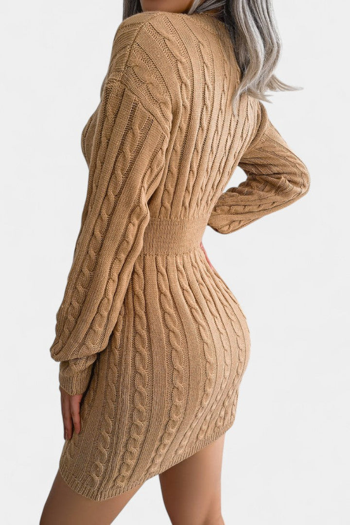 Felicity | Cable-Knit Mini Sweater Dress