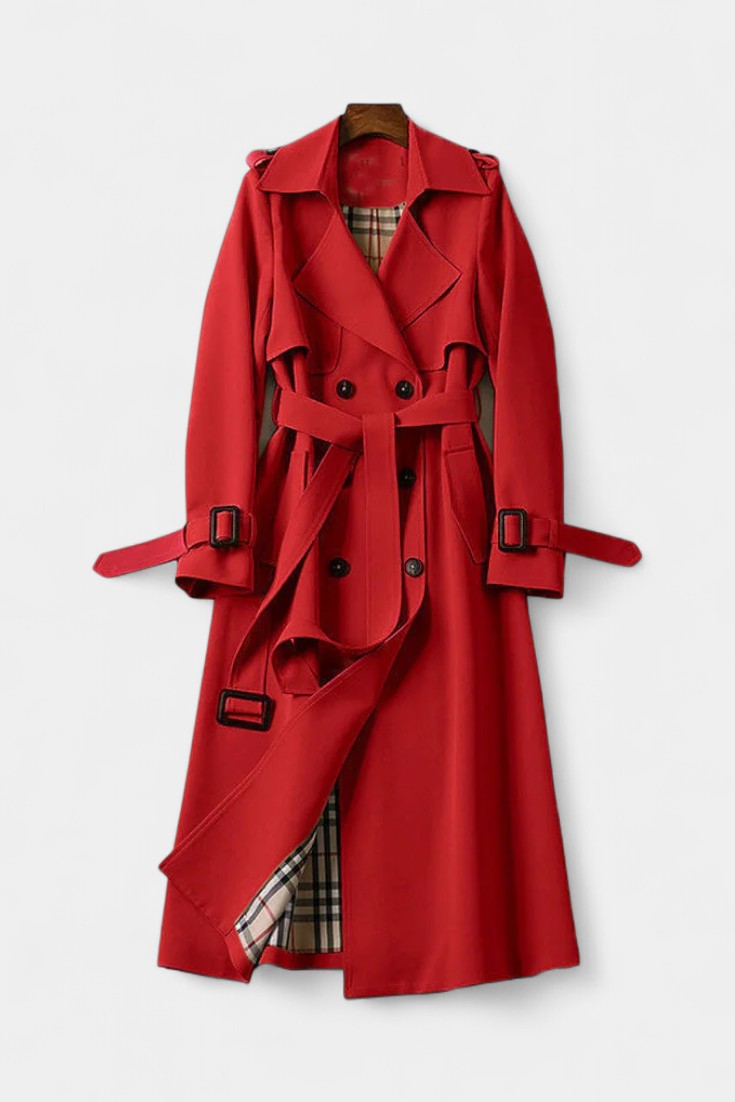 Lenora | Belted Double-Breasted Trench Coat