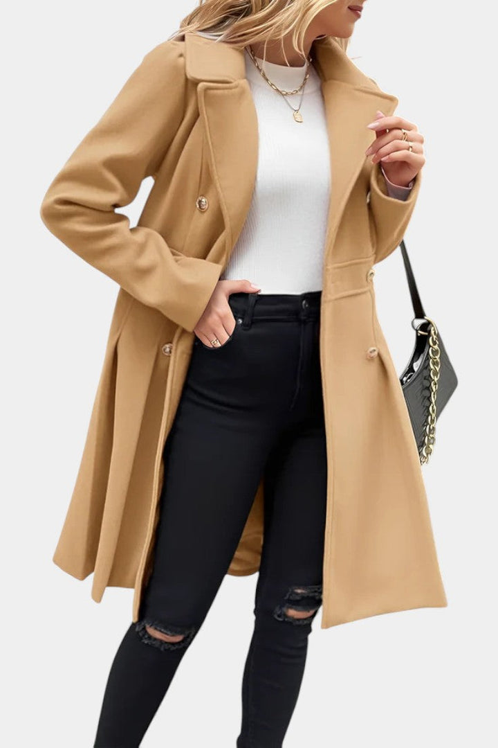 Annalise | Flared Double-Breasted Coat