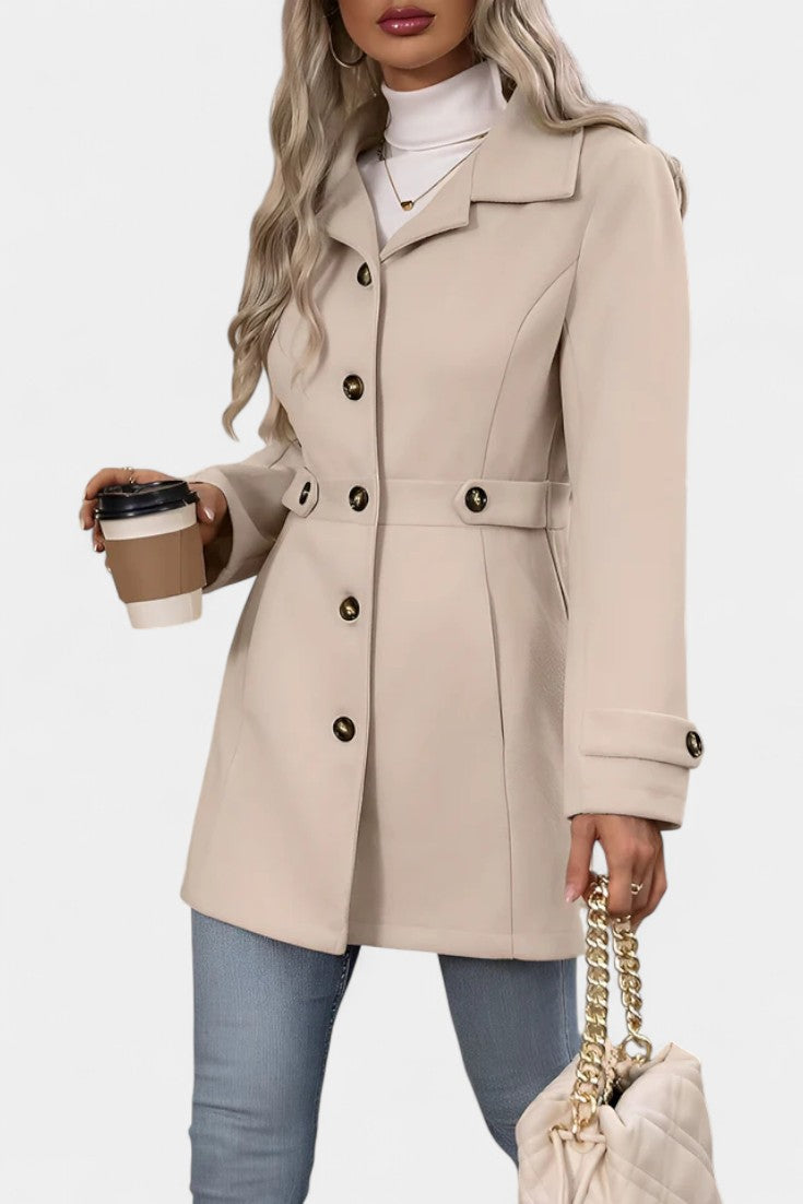 Margery | Tailored Button-Front Coat