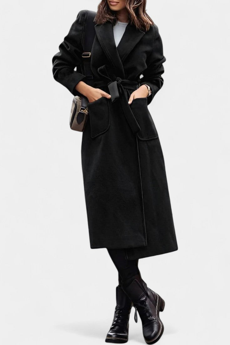 Brigitte | Belted Longline Coat