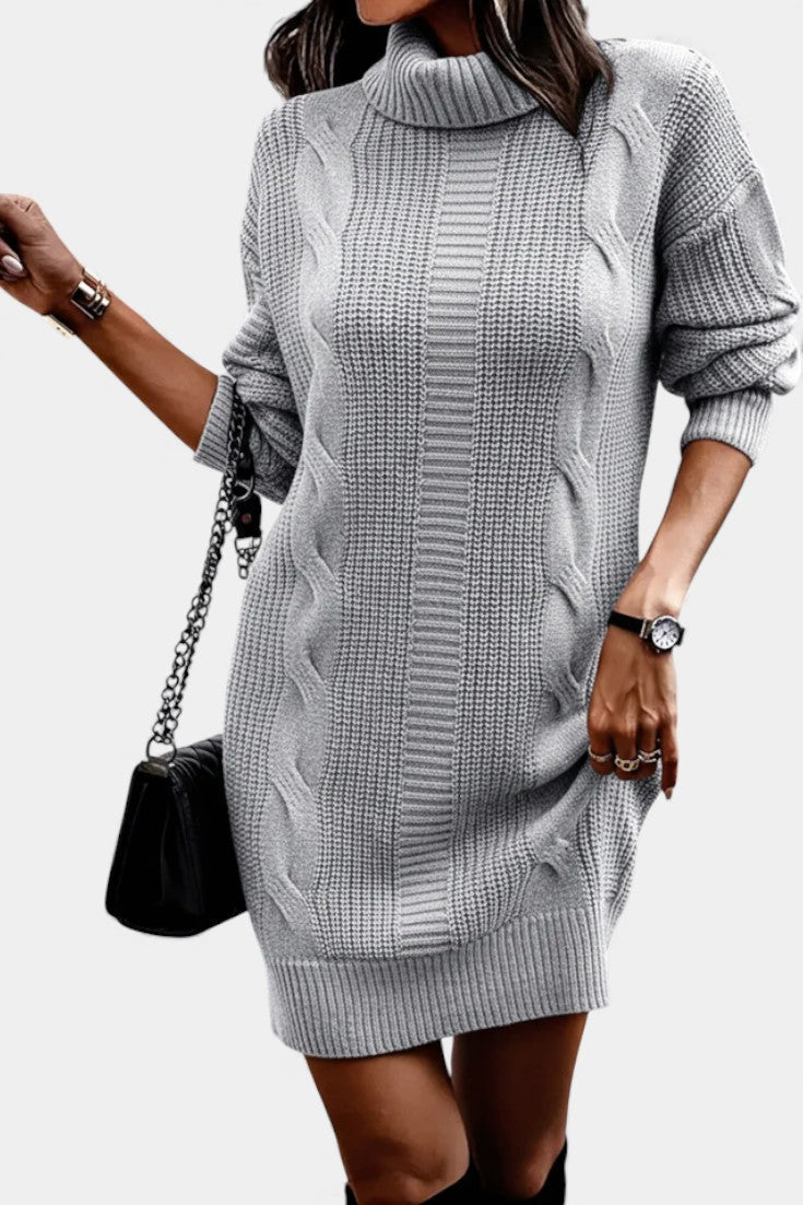 Sabella | Cozy Roll Neck Sweater Dress