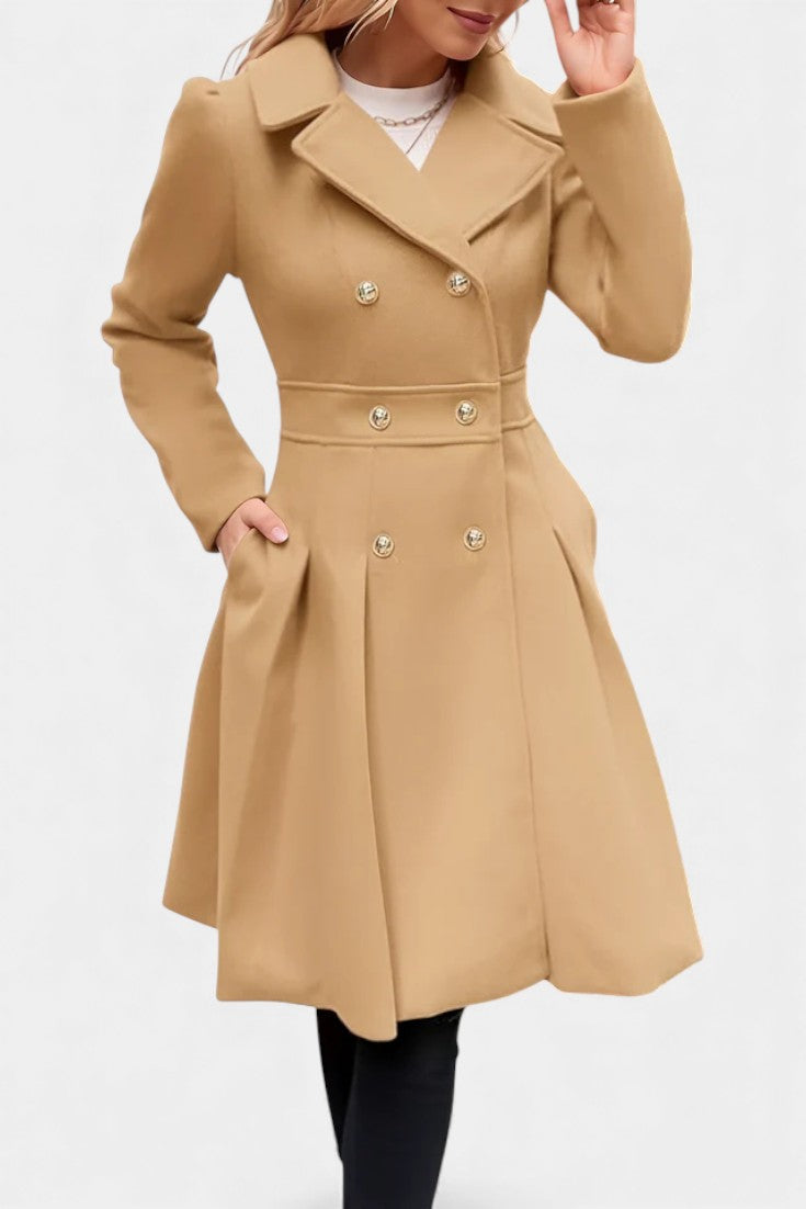 Annalise | Flared Double-Breasted Coat