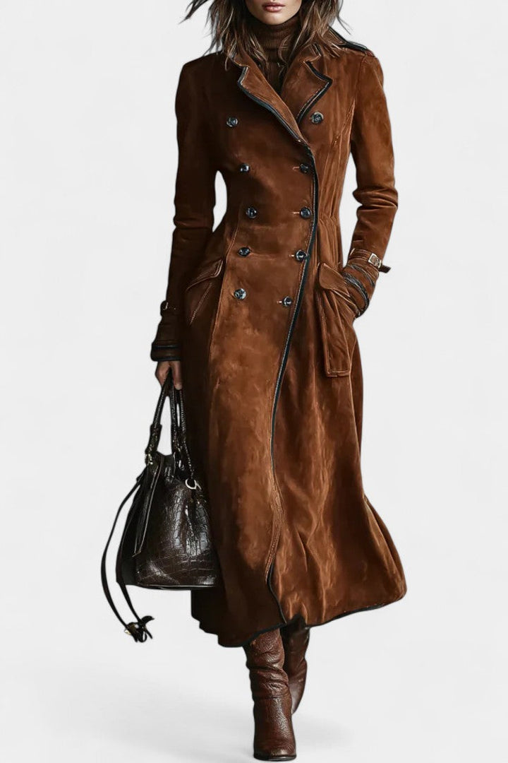 Georgette | Double-Breasted Tailored Long Coat