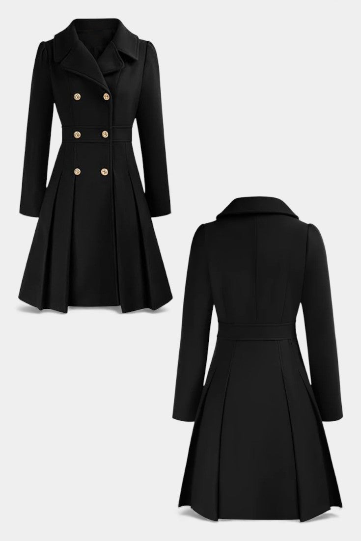 Annalise | Flared Double-Breasted Coat