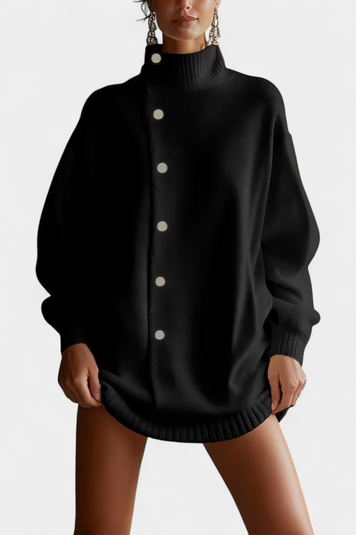Sybil | Relaxed High-Neck Cardigan