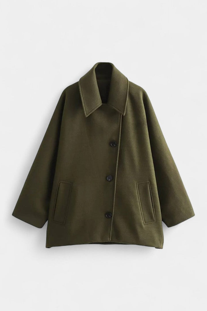 Anneliese | Batwing Notch-Collar Coat