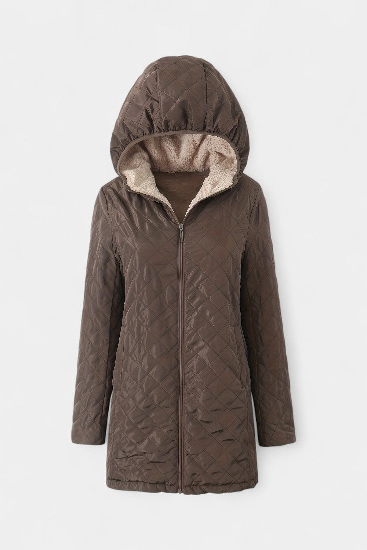 Clarice | Cozy Hooded Quilted Jacket