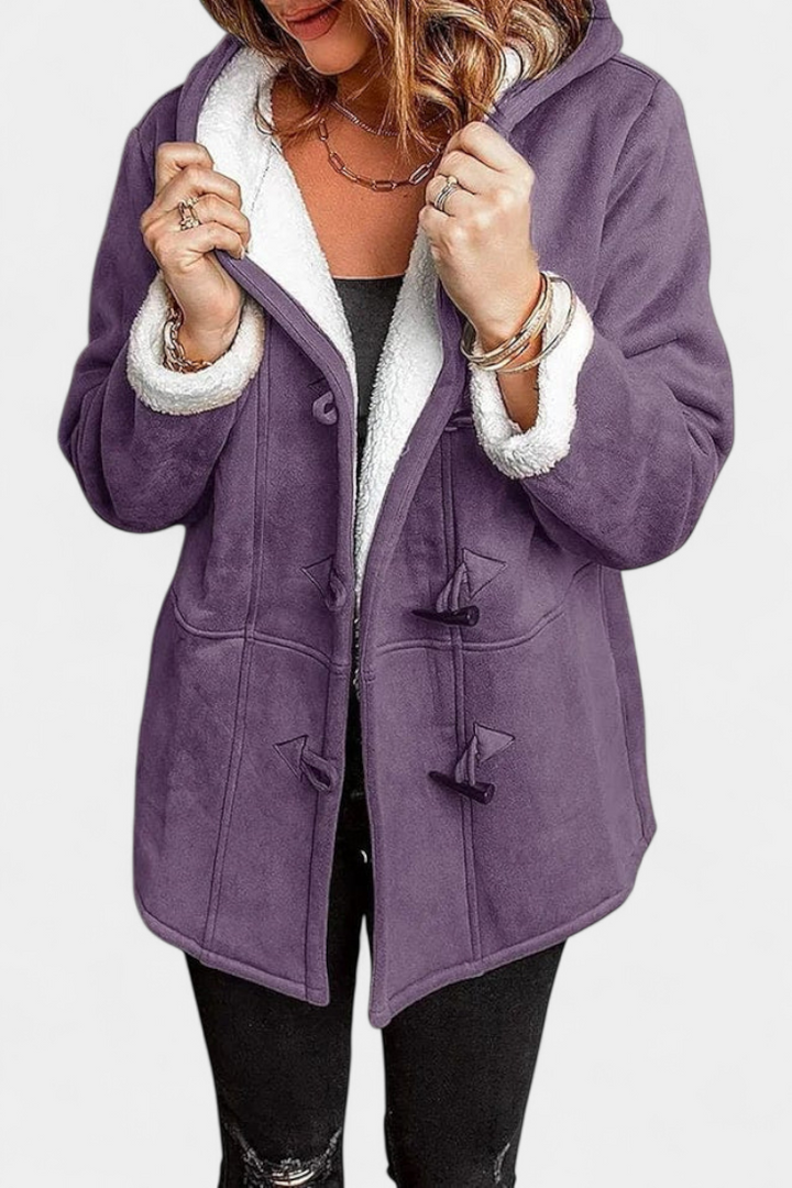 Delphinia | Cozy Hooded Toggle Coat