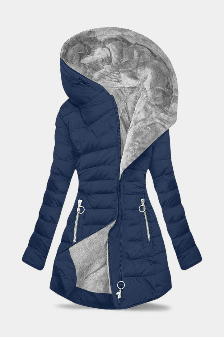 Annora | Warm Hooded Quilted Coat