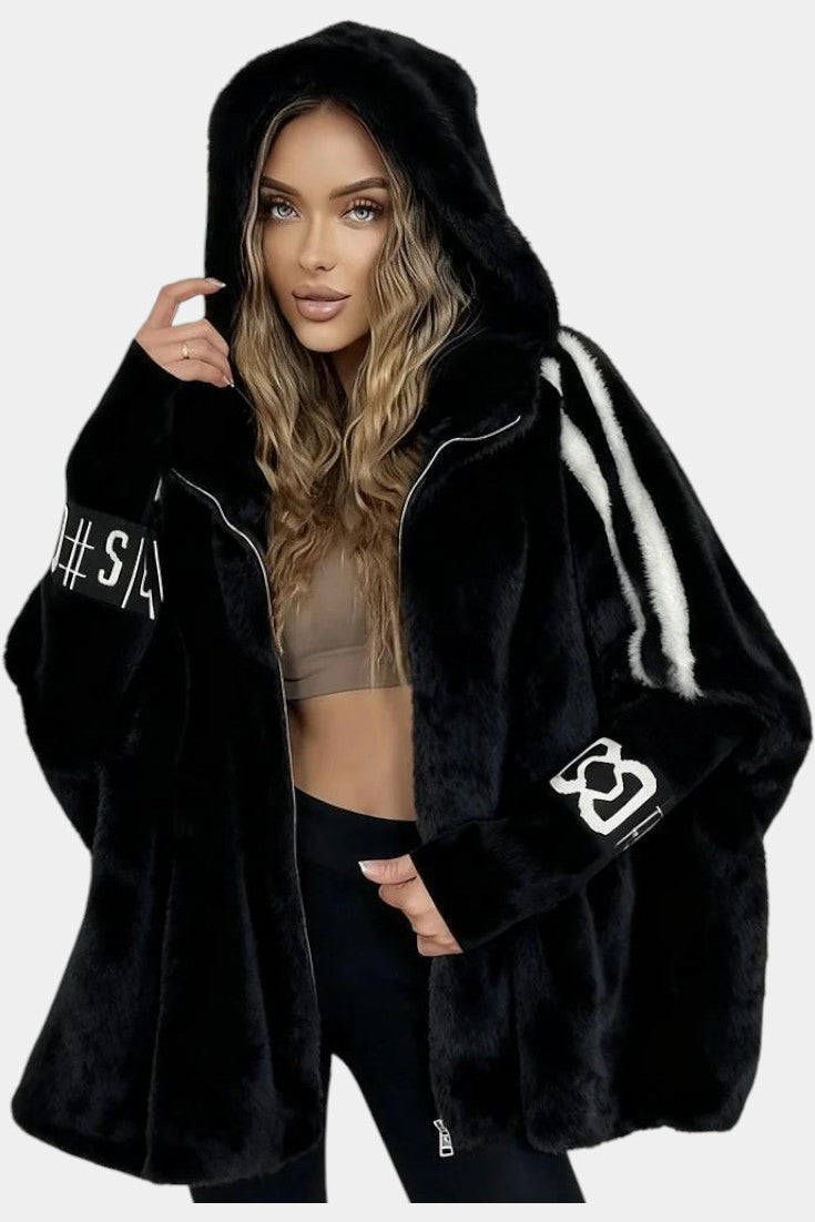 Cornelia | Plush Hooded Jacket