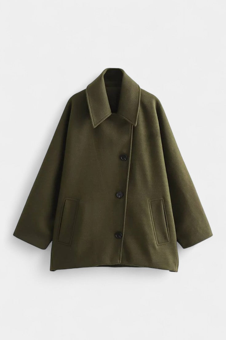 Thora | Draped Batwing Coat