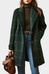 Gwen | Tailored Checked Coat