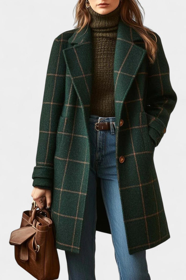Gwen | Tailored Checked Coat