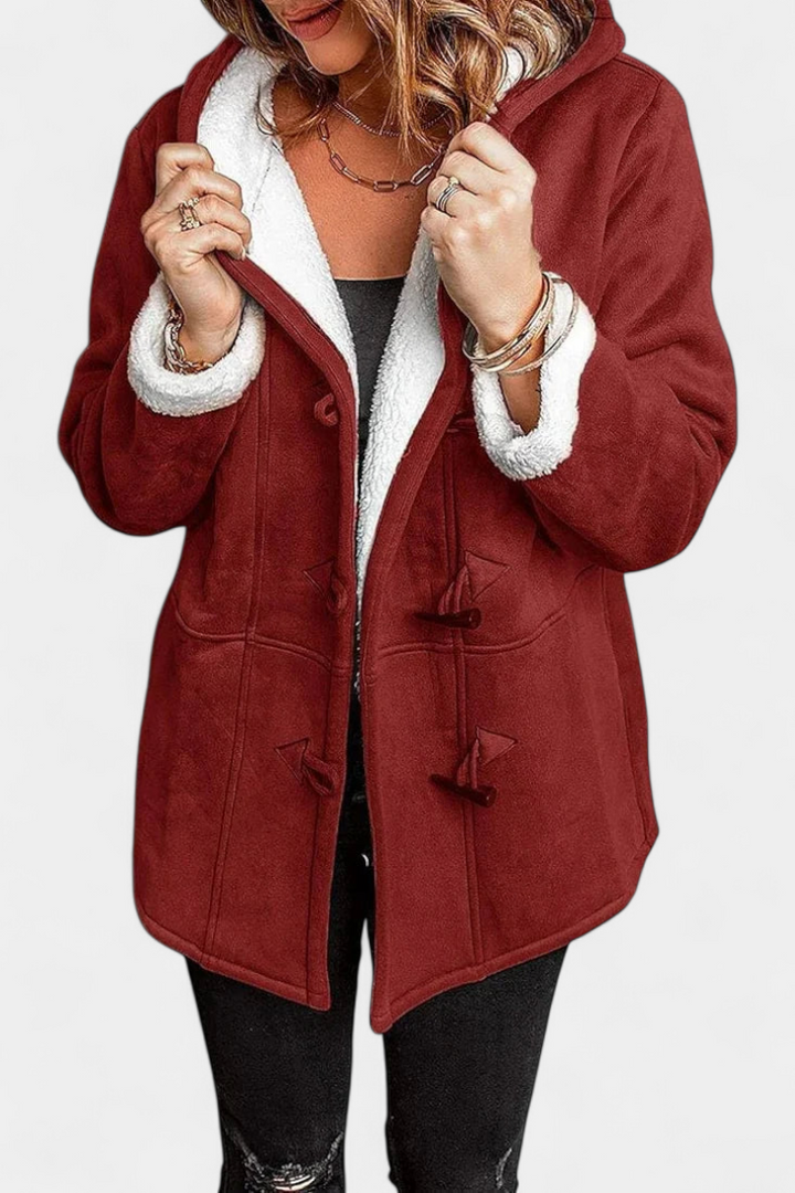 Naomi | Cozy Hooded Toggle Coat