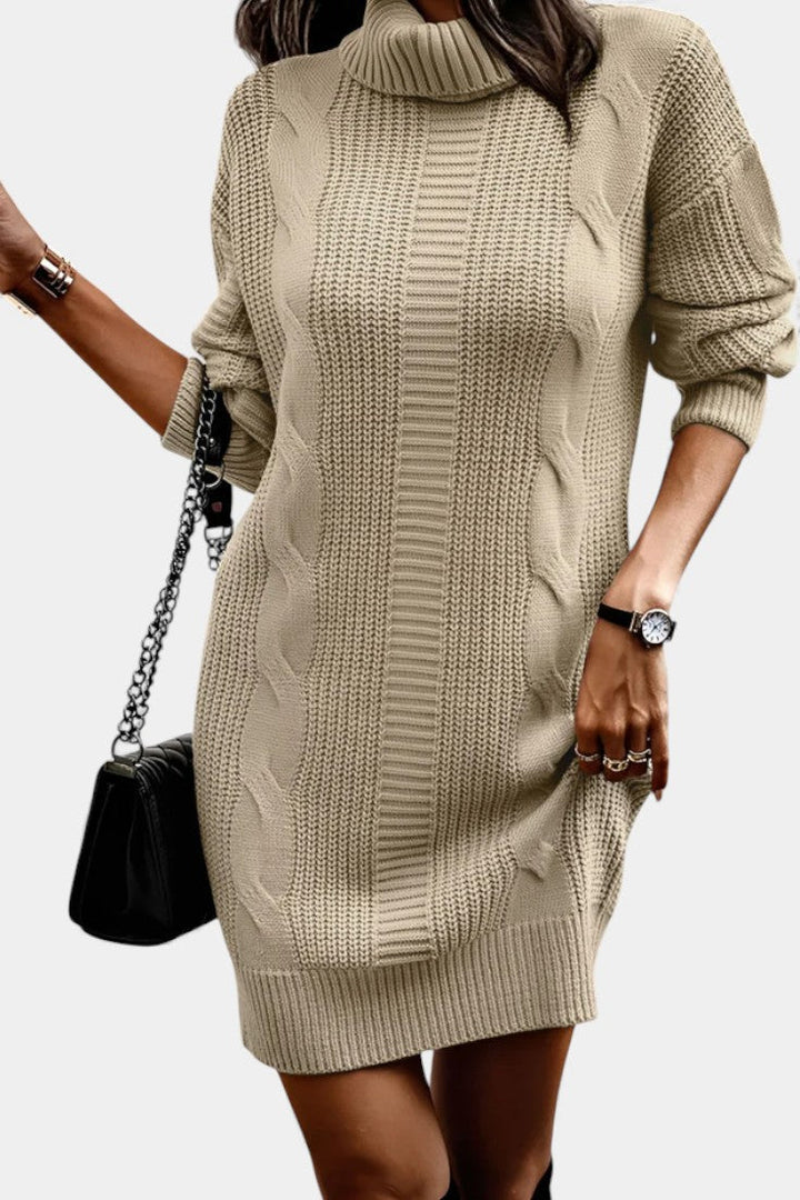 Sabella | Cozy Roll Neck Sweater Dress