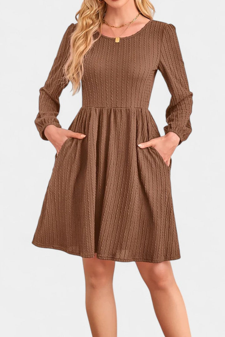 Elizabeth | Textured A-Line Dress