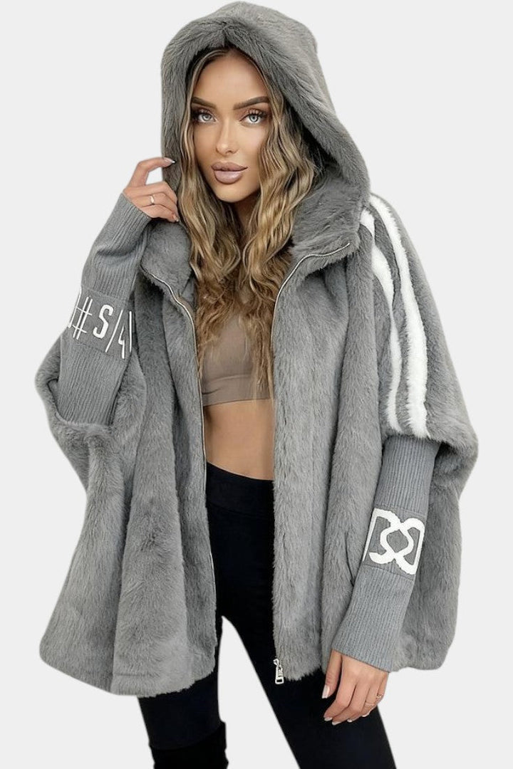 Cornelia | Plush Hooded Jacket