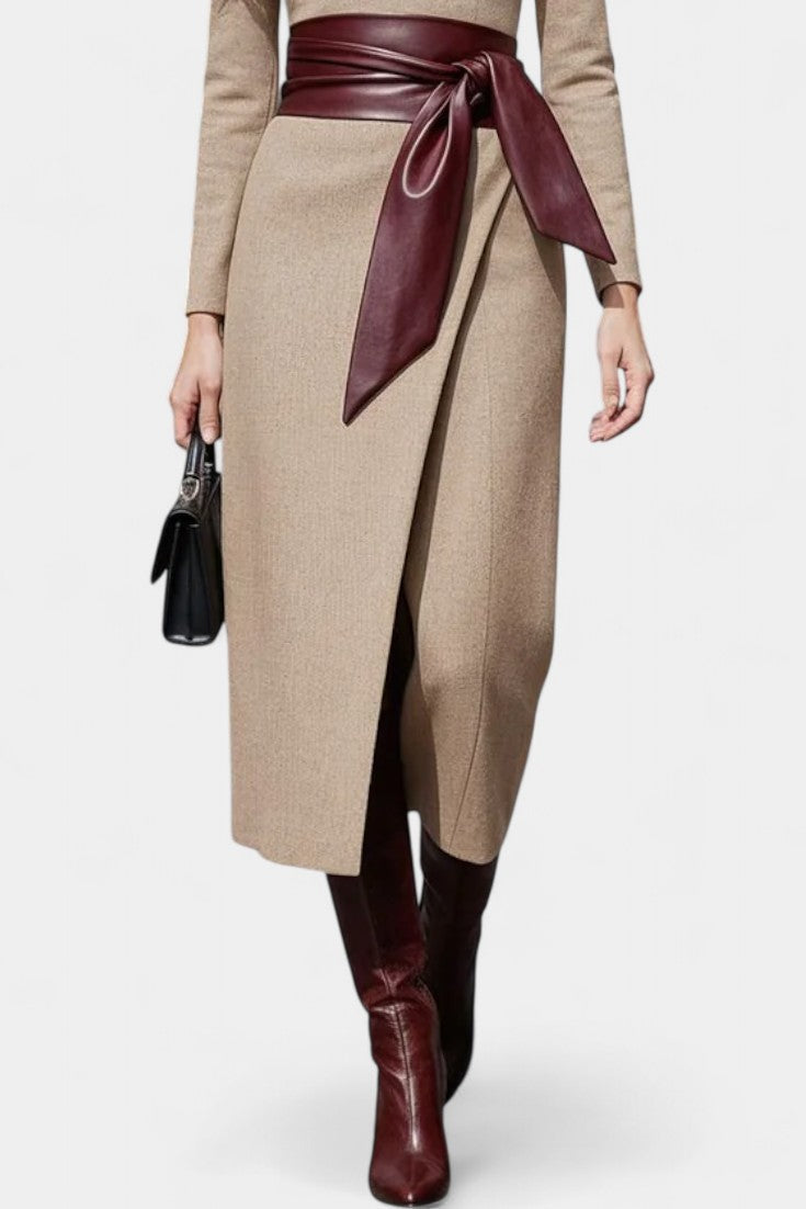 Anastasia | Tailored Wrap Skirt