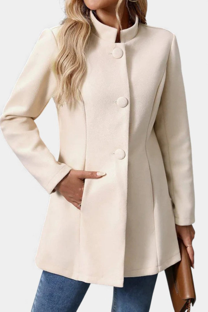 Vivian | Stand-Collar Longline Coat
