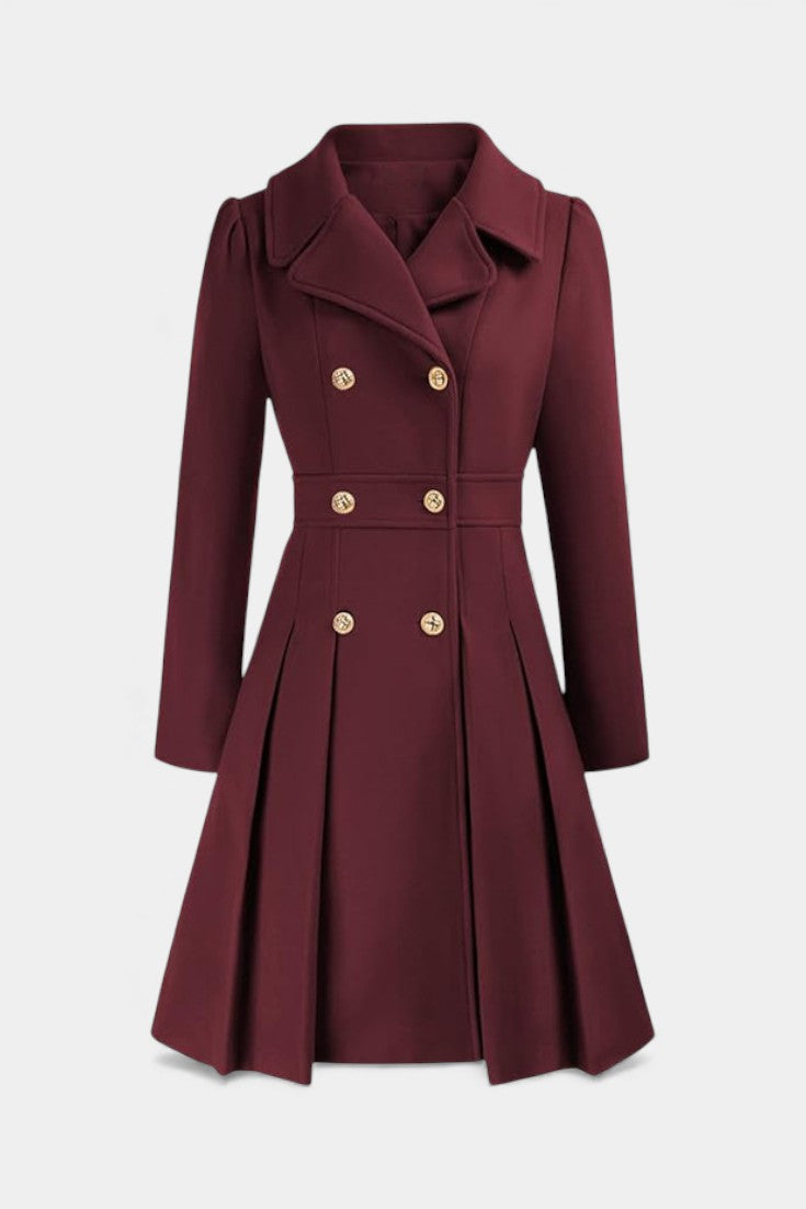 Annalise | Flared Double-Breasted Coat