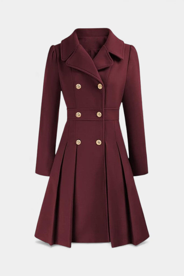 Annalise | Flared Double-Breasted Coat