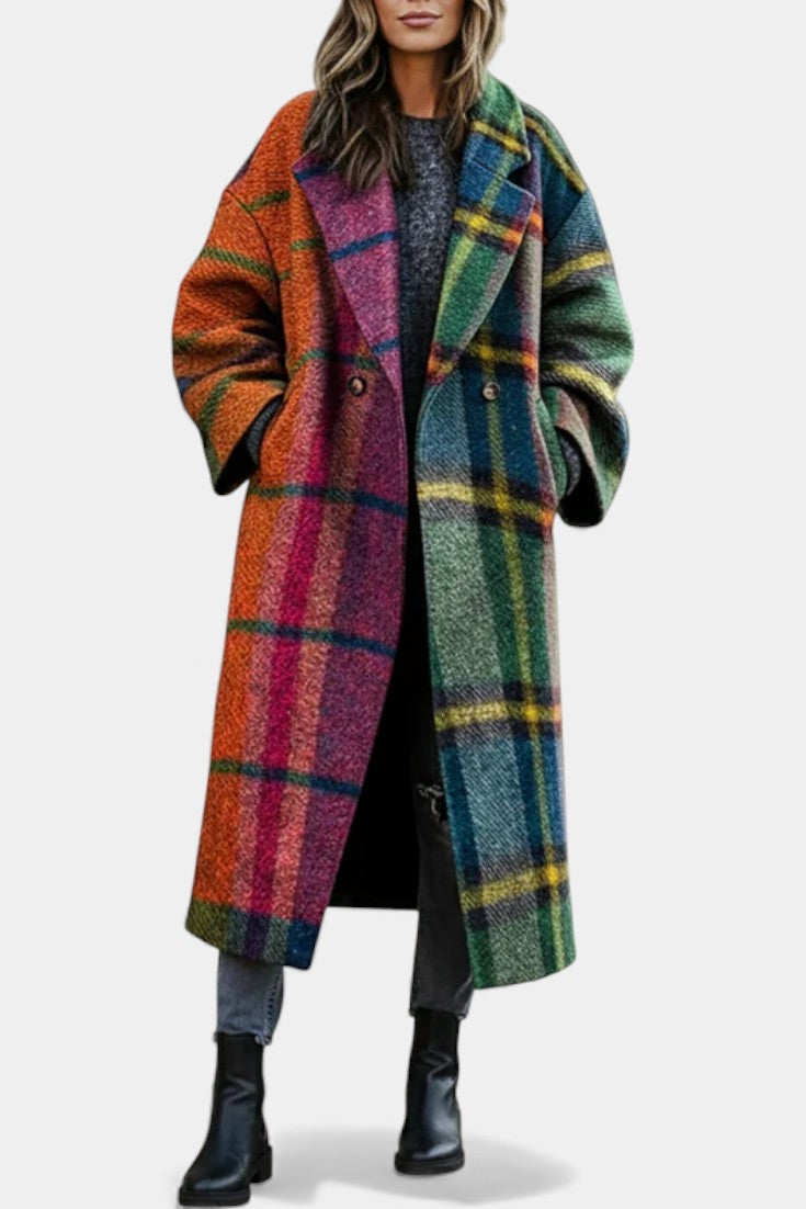 Ines | Notched-Collar Statement Coat