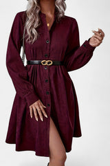 Esme | Belted Button-Front Midi Dress