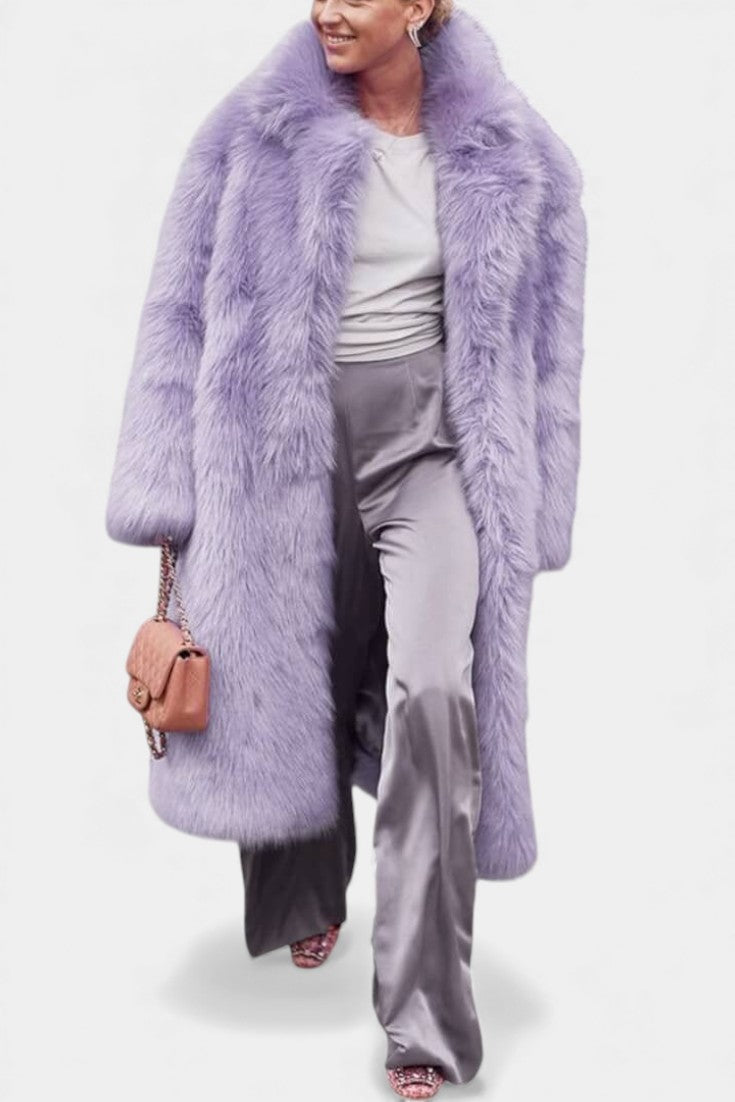 Aubrey | Plush Longline Statement Coat